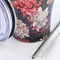 Θερμός με Καλαμάκι  Coffee Mug Save The Aegean Midnight Blossom 350ml