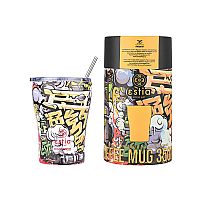 Θερμός με Καλαμάκι  Coffee Mug Save The Aegean Graffiti Rhthm 350ml