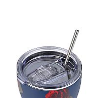 Θερμός με Καλαμάκι  Coffee Mug Save The Aegean Electric Roses 350ml