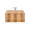 Κουτί Αποθήκευσης και οργάνωσης Bamboo Essentials 15x15x7cm Estia