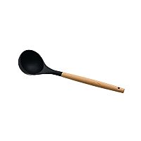 Κουτάλα Βαθειά Bamboo Essentials Σιλικόνης Μαύρη  31,5cm Estia 