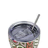 Θερμός με Καλαμάκι  Coffee Mug Save The Aegean GEOVIVID 350ml