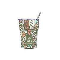 Θερμός με Καλαμάκι  Coffee Mug Save The Aegean GEOVIVID 350ml