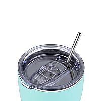 Θερμός με Καλαμάκι  Coffee Mug Save The Aegean Bermuda Green  500ml
