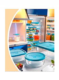 Γυάλινο Φαγητοδοχείο Ψυγείου BORMIOLI ROCCO FRIGOVERRE  26x21 3000ml