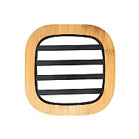 Βάση Μαγειρικού Σκεύους Bamboo Essentials Μεταλλική 17x17x1cm  Estia