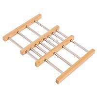 Βάση Μαγειρικού Σκεύους Bamboo Essentials Inox Πτυσσόμενη 22x21.3x2.2cm  Estia  