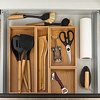 Κουτί Αποθήκευσης Συρταριού Bamboo Essentials 15x38x7cm Estia 03-17569