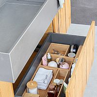 Κουτί Αποθήκευσης Συρταριού Bamboo Essentials 15x38x7cm Estia 03-17569