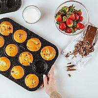 Φόρμα για muffins 12 Θέσεων Nature με αντικολλητική επίστρωση stone 35cm