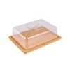 Βάση τυριών  Bamboo Essentials με πλαστικό καπάκι 24x18x7,5cm Estia 01-12960