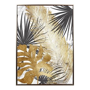 Πίνακας Καμβά σε Κάνδρο  Jungle Leaf 50x70cm Oriana Ferelli 