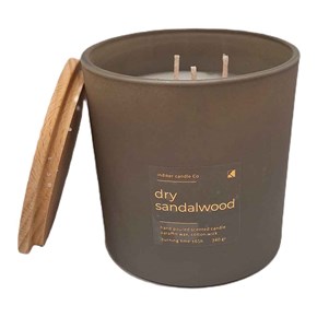 Αρωματικό κερί Dry Sandalwood γκρι 350 gr 