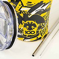 Θερμός με Καλαμάκι  Coffee Mug AEK BC EditionTHE QUEEN IS HERE  Estia 350ml