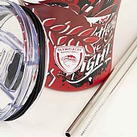 Θερμός με Καλαμάκι  Coffee Mug OLYMPIACOS BC Edition TOGETHER WE FIGHT  Estia 350ml