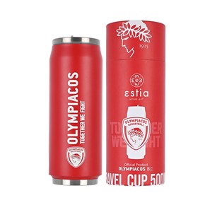 Θερμός Travel Cup OLYMPIAKOS BC Edition TOGETHER WE FIGHT Estia 500ml