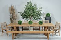 Τραπέζι Εξωτερικού Χώρου TEAK Riftan 260X105X75cm 
