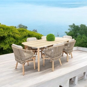 Σετ Τραπεζαρίας 7 TMX Bali Εξωτερικού Χώρου 225x100x75