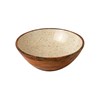 Μπολ Ξύλινο Λευκό-Gold Spots Prestige 30x10cm