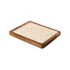Ξύλινη Πιατέλα Λευκή Gold Sports Prestige 20x16cm