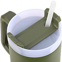 Ποτήρι Θερμός BPA Free 900ml LAVENDER PURPLE Estia Straw Tumbler XL Save The Aegean