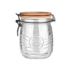 Γυάλινο Δοχείο αποθήκευσης  με clip Lid  750ml Estia 