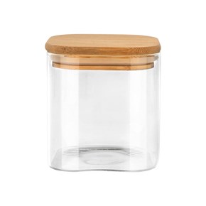 Γυάλινο Δοχείο Bamboo Essentials Με καπάκι 550ml Estia 
