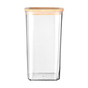 Δοχείο Αποθήκευσης Πλαστικό  Bamboo Essentials Με καπάκι Στοιβαζόμενο 1200ml Estia 