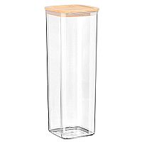 Δοχείο Αποθήκευσης Πλαστικό  Bamboo Essentials Με καπάκι Στοιβαζόμενο 1700ml Estia 