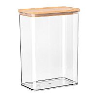 Δοχείο Αποθήκευσης Πλαστικό  Bamboo Essentials Με καπάκι Στοιβαζόμενο 2500ml Estia 