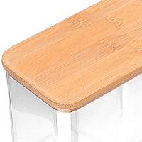 Δοχείο Αποθήκευσης Πλαστικό  Bamboo Essentials Με καπάκι Στοιβαζόμενο 2500ml Estia 