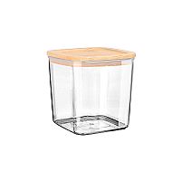 Δοχείο Αποθήκευσης Πλαστικό  Bamboo Essentials Με καπάκι Στοιβαζόμενο 500ml Estia 