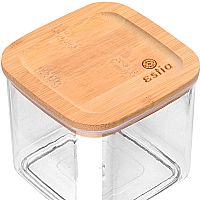 Δοχείο Αποθήκευσης Πλαστικό  Bamboo Essentials Με καπάκι Στοιβαζόμενο 500ml Estia 