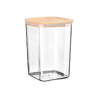 Δοχείο Αποθήκευσης Πλαστικό  Bamboo Essentials Με καπάκι Στοιβαζόμενο 800ml Estia 