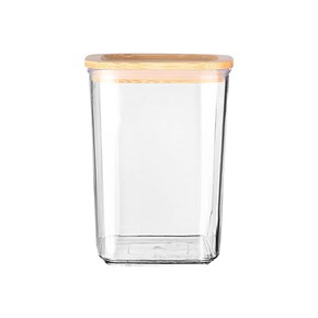 Δοχείο Αποθήκευσης Πλαστικό  Bamboo Essentials Με καπάκι Στοιβαζόμενο 800ml Estia 