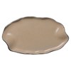 Πιατέλα Πορσελάνης Οβάλ Taupe Dusty Beige 30cm  