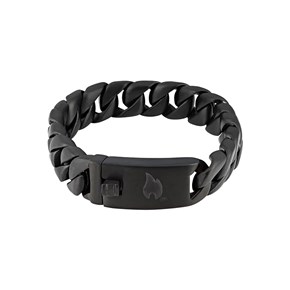 Ανδρικό Βραχιόλι Χειροπέδα από Ατσάλι Link Bracelet 18cm Zippo 
