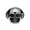 Ανδρικό Δαχτυλίδι από Ατσάλι Skull Ring Zippo 27mm