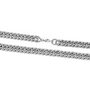 Senza Καδένα  Stainless Steel Silver 1,3cm Μήκους 55cm