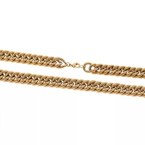 Senza Καδένα Stainless Steel Gold Plated 1,3cm 45-50cm
