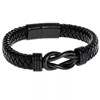 Senza Βραχιόλι Ανδρικό Steel Leather Strap 21cm