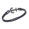 Senza Βραχιόλι Ανδρικό Αγκυρα Steel Leather Strap 21cm