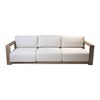 Καναπές Τριθέσιος  από Μασίφ Ξύλο ATAMAN 85x249x58h Εξωτερικού Χώρου 