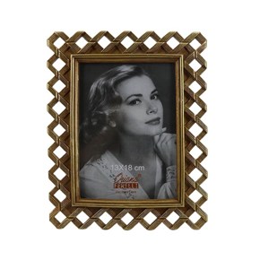 Κορνίζα Polyresin 13x18cm με Χρυσό Πλαίσιο Oriana Ferelli 