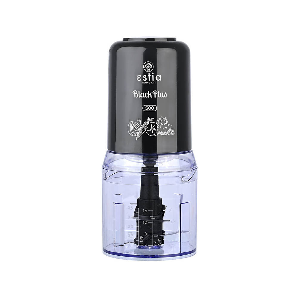 Πολυκόπτης Gusto Black Plus 400w Με Πλαστικό Δοχείο 500ml Estia