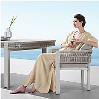 Τραπέζι  Taupe Εξωτερικού Χώρου 213.6x100x76.5 H