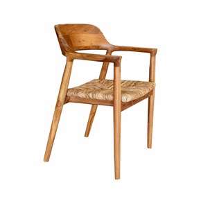 Καρέκλα Zakinthos Teak Wood Εξωτερικού Χώρου 58x56x78h 