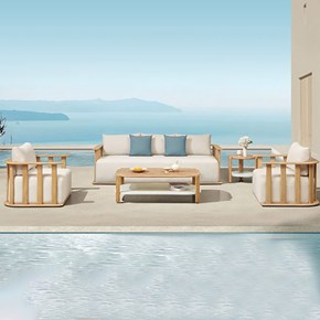 Σετ Καθιστικό Pallisad Ξύλο Teak  Εξωτερικού Χώρου 