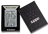 Αναπτήρας Saloon Skull Emblem DesignZippo® 