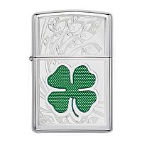 Αναπτήρας  Clover High Polish Chrome Design Zippo® 